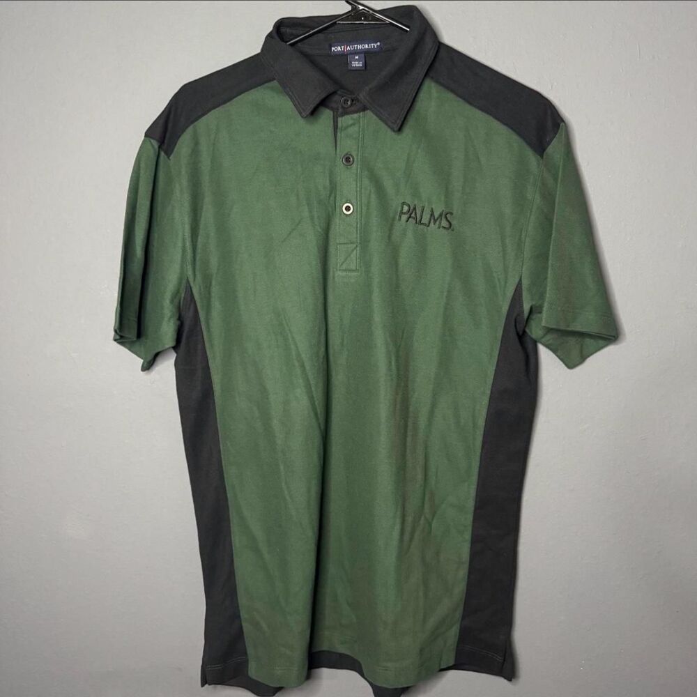 Port-authority Men's Green Polo-shirts